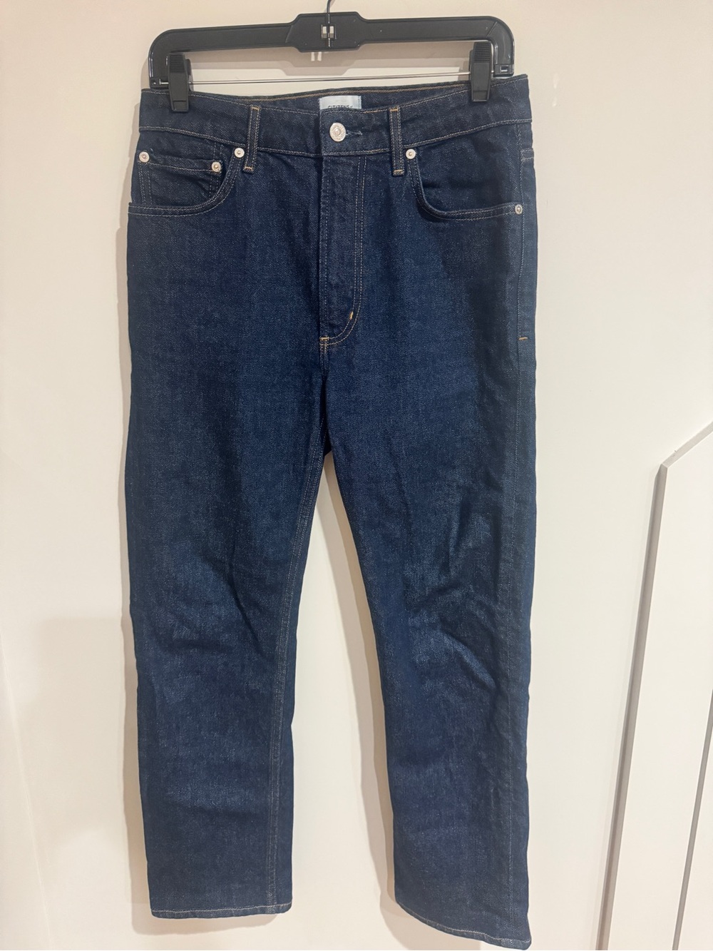 Citizens Of Humanity Zurie Straight-Leg Jeans in Dark Blue Denim
